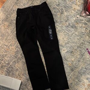 Black Straight-Leg Pants- jcrew